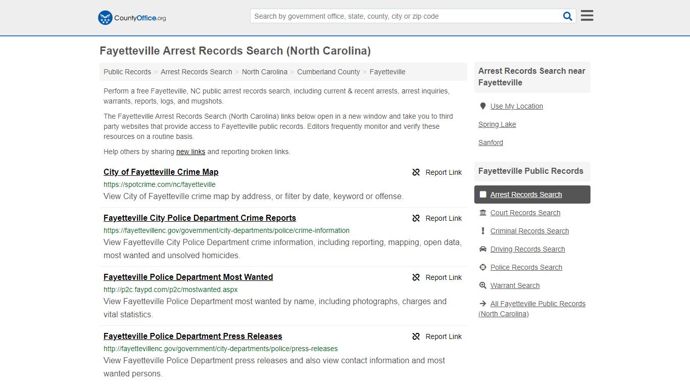 Arrest Records Search - Fayetteville, NC (Arrests & Mugshots)